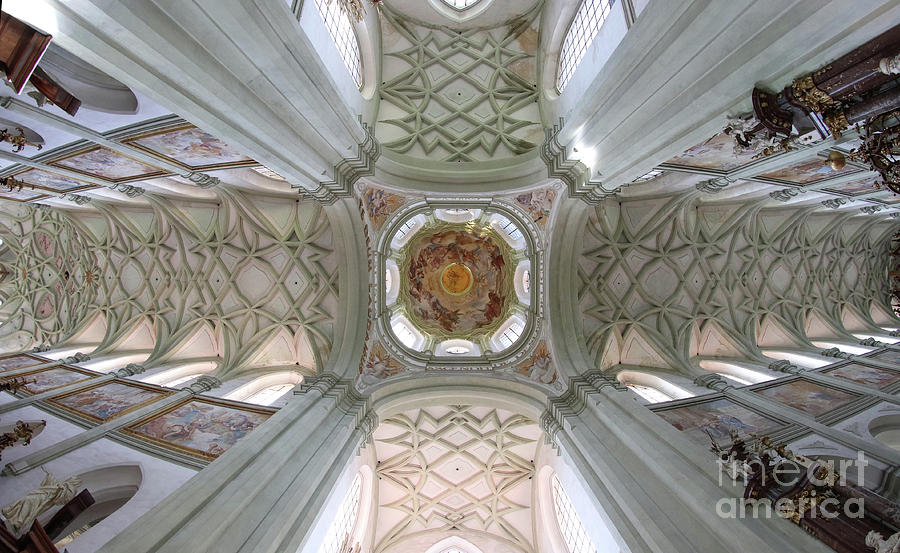Gothic vault of the ceiling Photograph by Michal Boubin