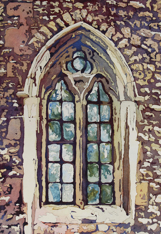 Gothic Window Painting by Jenny Armitage