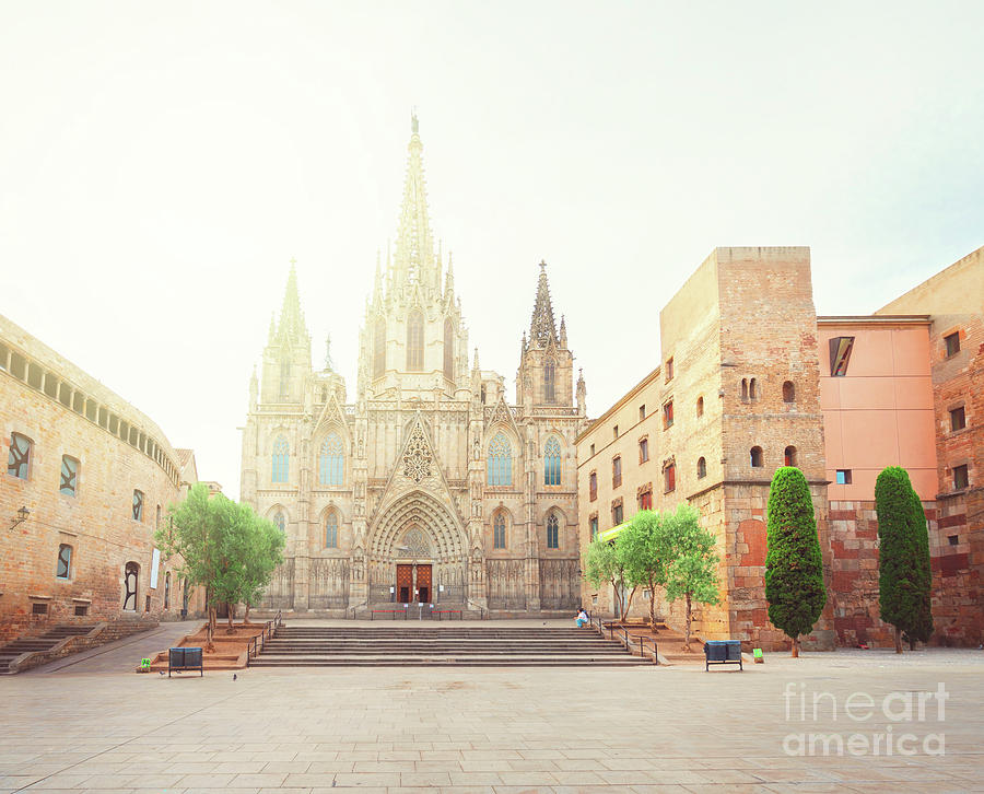 Gotic Cathedral  of Barcelona Photograph by Anastasy Yarmolovich