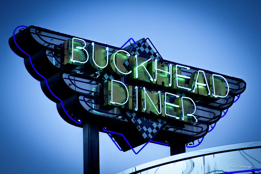 Gourmet Dining The Buckhead Diner Collection Atlanta Buckhead Signage Art Photograph by Reid Callaway