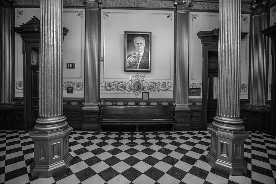 Governor Ford Portrait in Michigan Capitol  Photograph by John McGraw