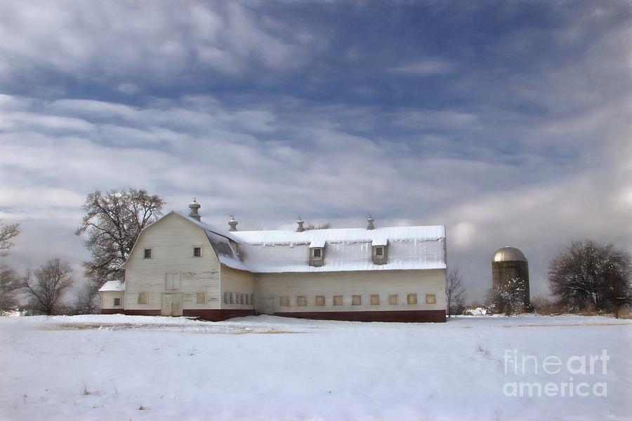 Winter Photograph - Governor Kerr Scott Farm by Benanne Stiens