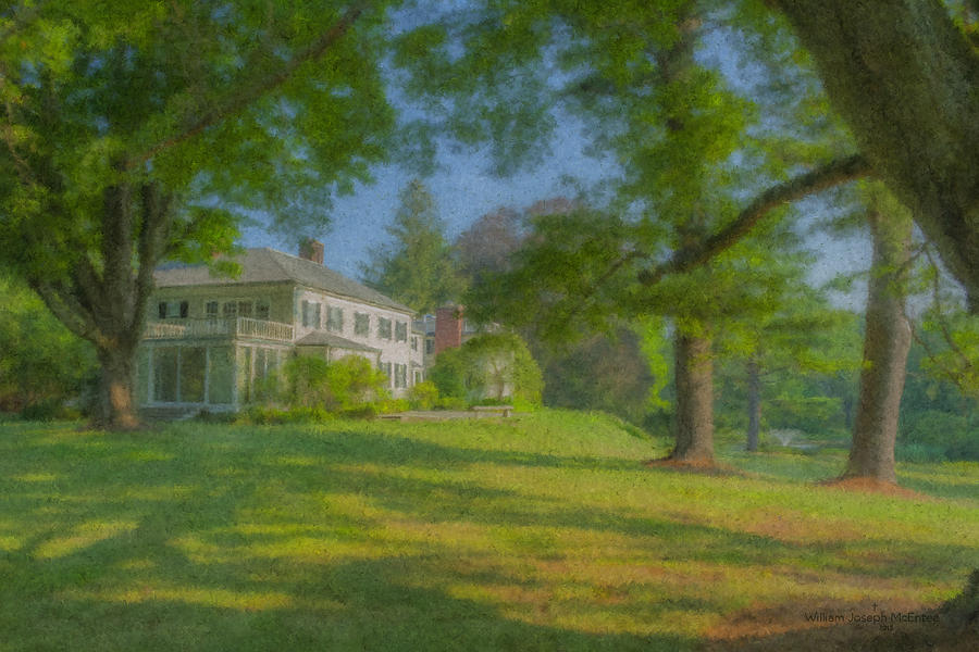 Governor Oliver Ames Estate Painting by Bill McEntee