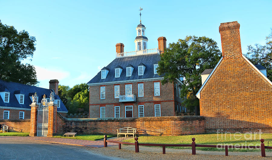 Governors Palace Colonial Williamsburg  4808 Photograph by Jack Schultz