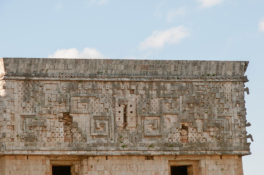 Governors Palace in Uxmal Digital Art by Carol Ailles