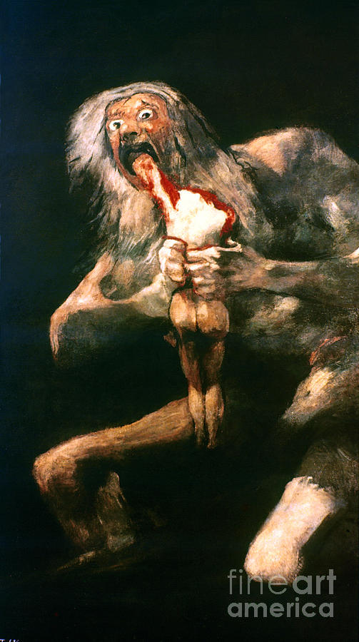 Goya Saturn 1819 23 Painting by Granger Fine Art America