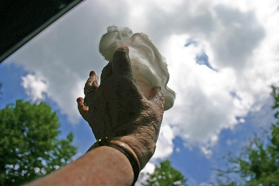 Cloud Photograph - Grabbing a Piece of the Sky by Beebe Barksdale-Bruner Cloud Photograph - Grabbing a Piece of the Sky by Beebe Barksdale-Bruner