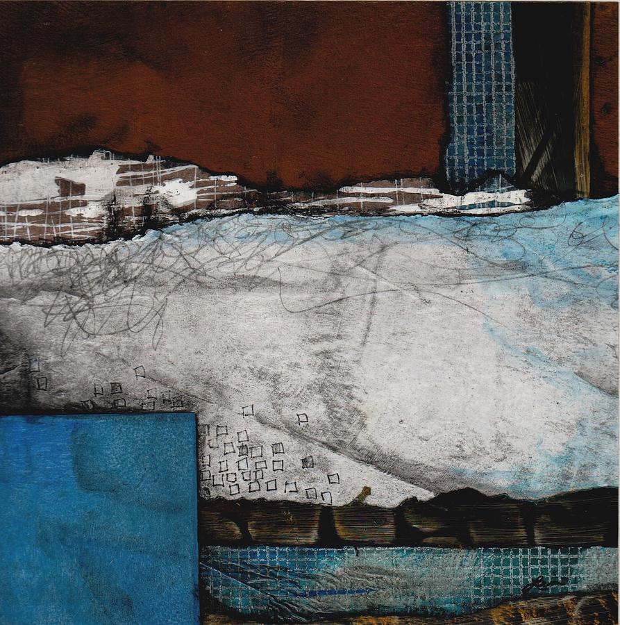 Abstract Mixed Media - Grace and Space by Laura  Lein-Svencner
