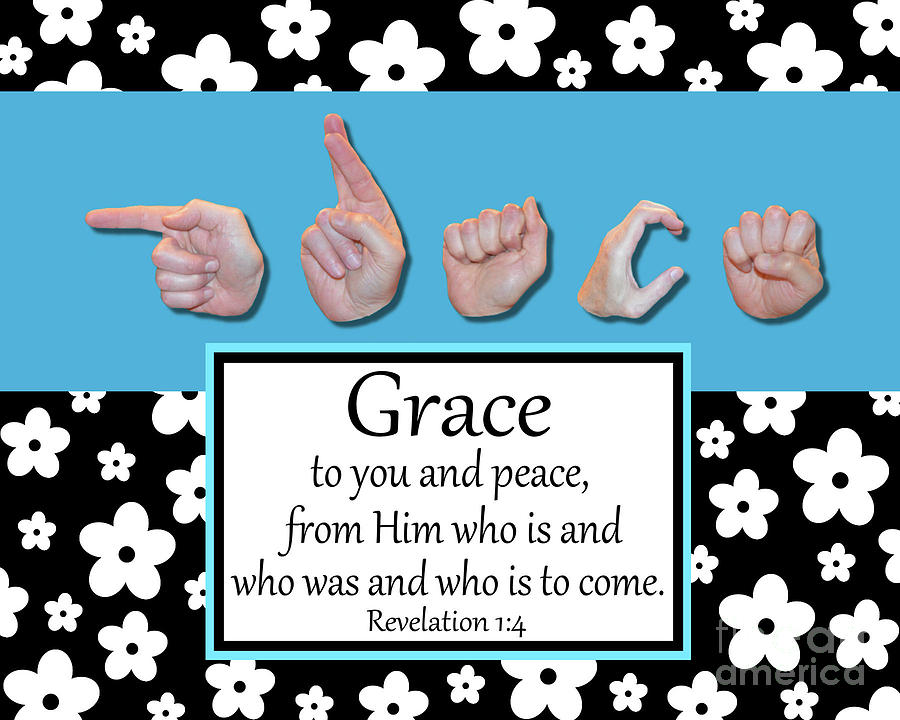 Christian Photograph - Grace - BW Graphic by Masters Hand Collection Christian Photograph - Grace - BW Graphic by Masters Hand Collection