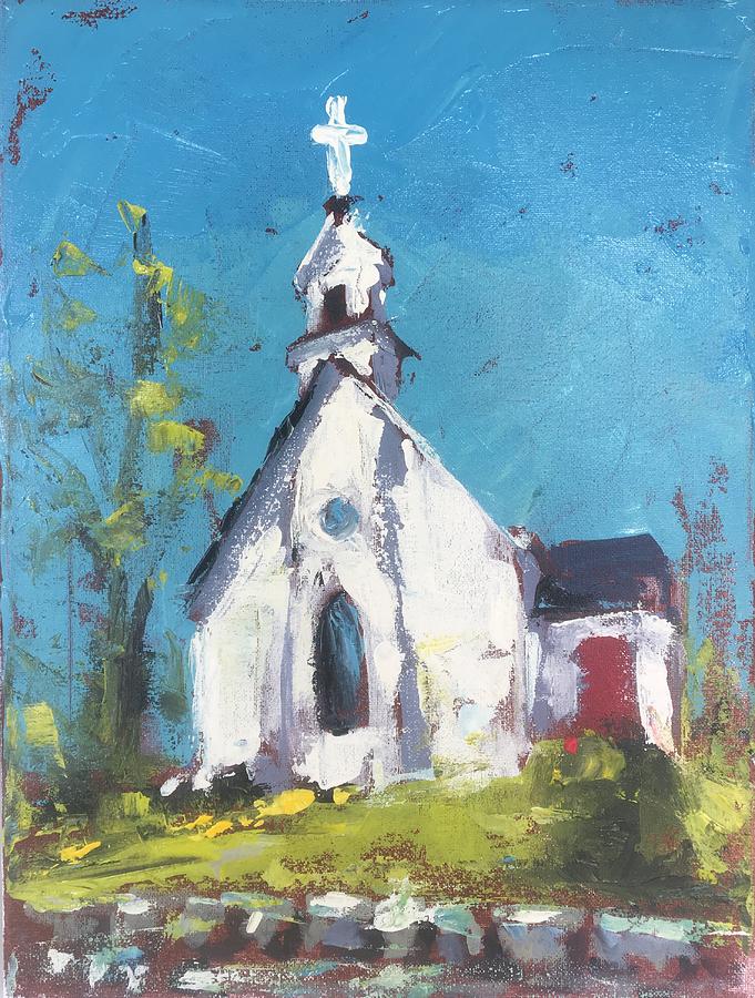 Grace Episcopal Church Painting by Susan Elizabeth Jones