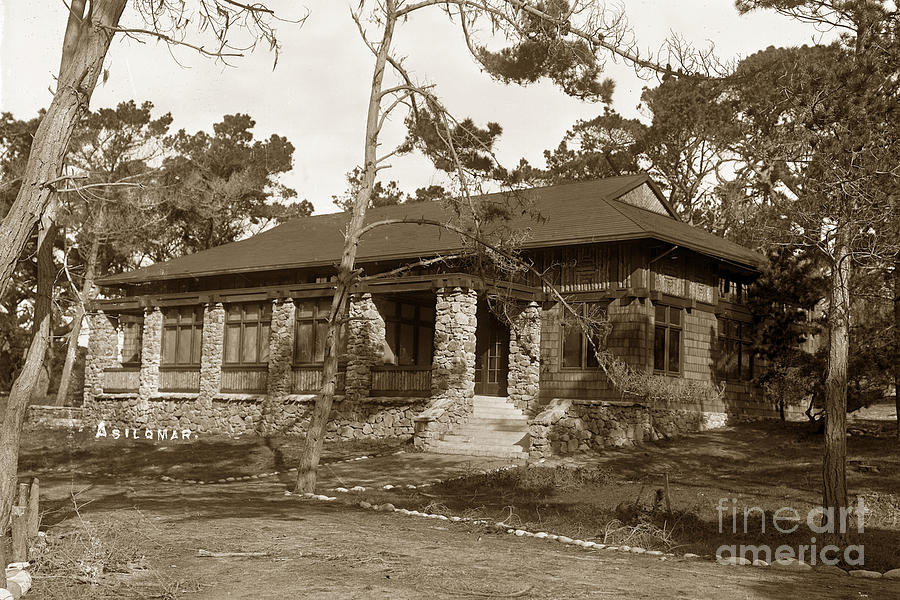 Asilomar Photograph - Grace H Dodge Chapel Auditorium Asilomar circa 1925 by Monterey County Historical Society
