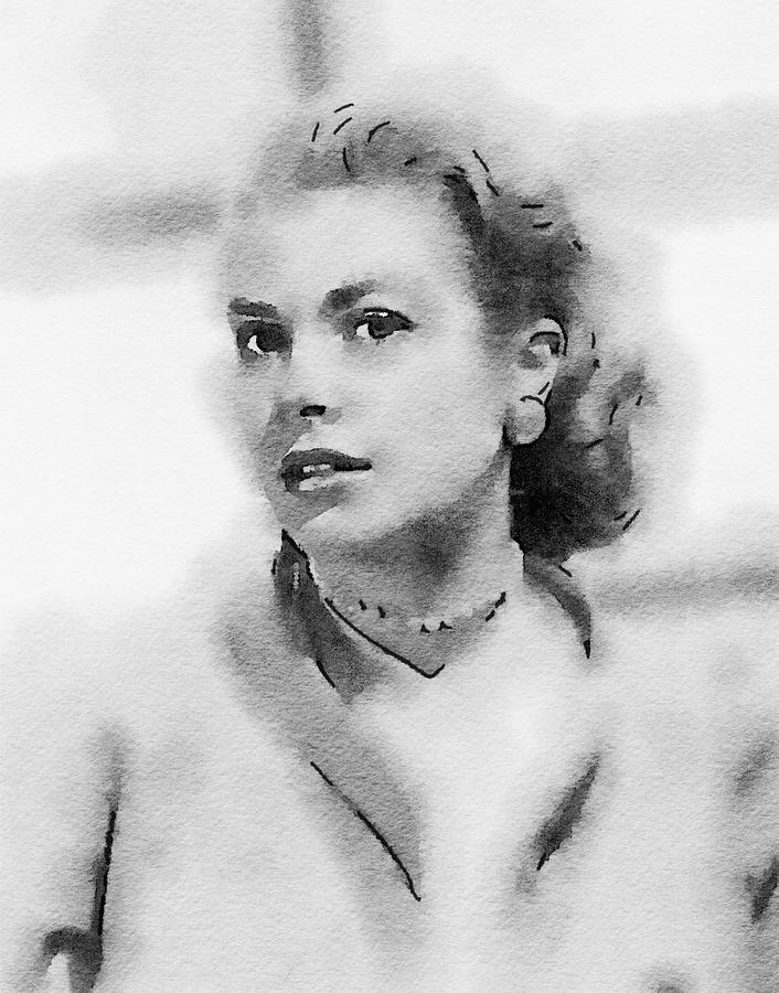 Hollywood Painting - Grace Kelly by John Springfield by Esoterica Art Agency