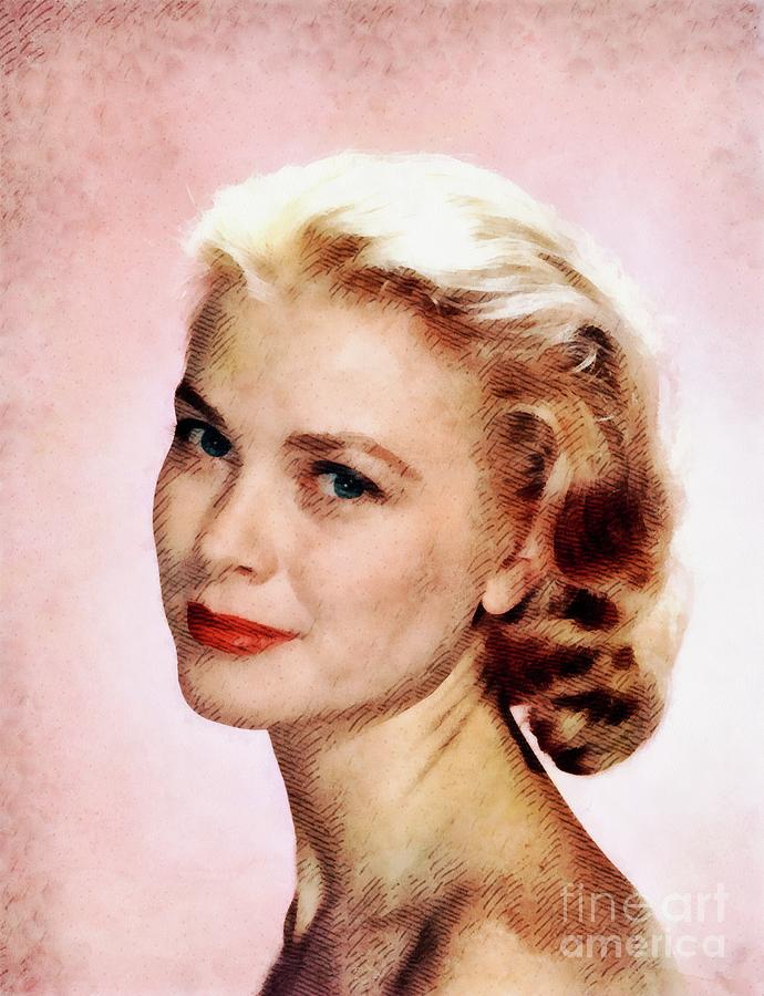 Grace Kelly, Vintage Actress Painting