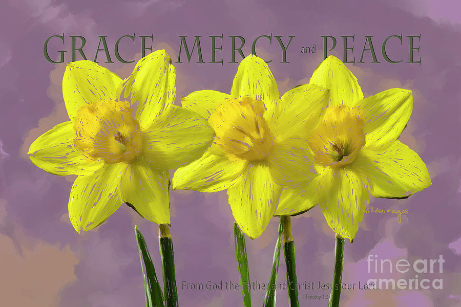 Nature Digital Art - Grace, Mercy and Peace by Ken and Lois Wilder