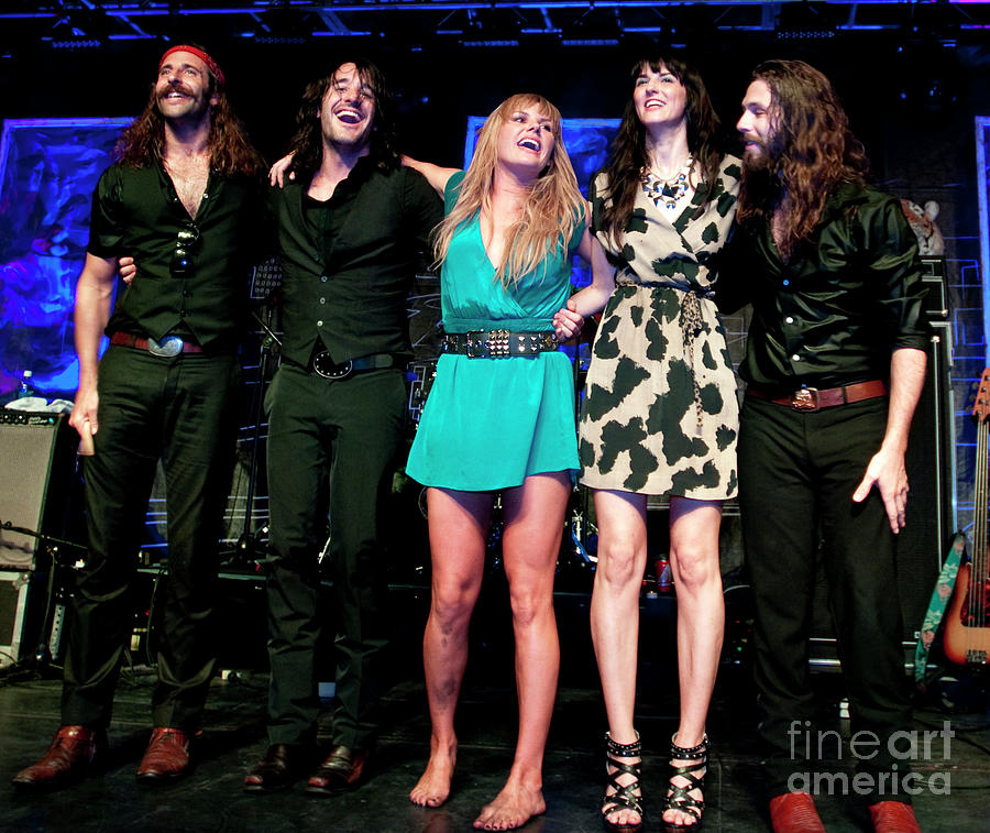 Grace Potter and The Nocturnals Band Photo Photograph by David Oppenheimer