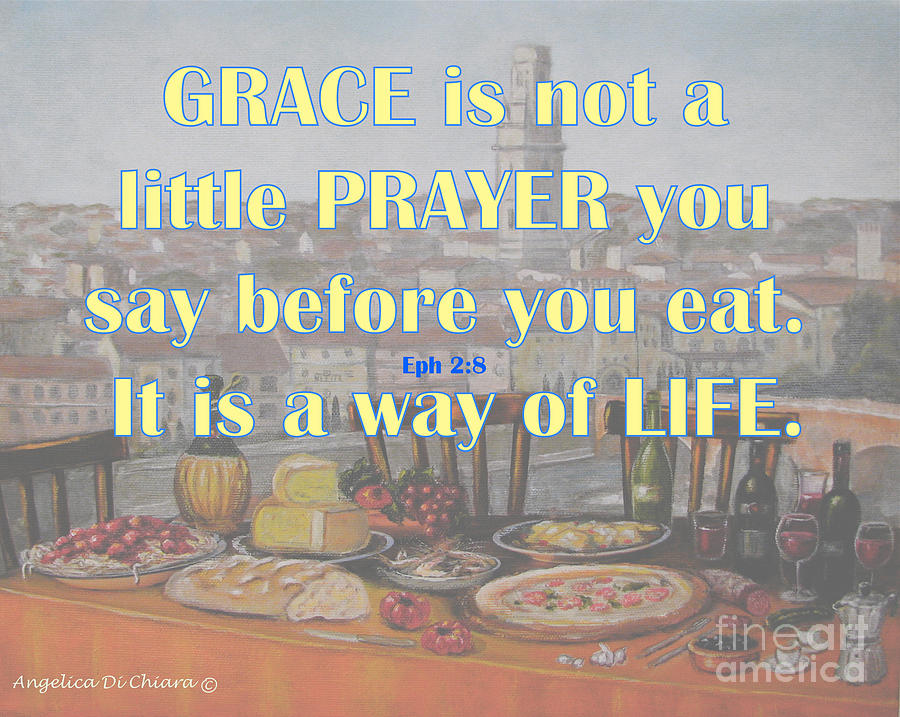 GRACE - Prayer Quote  Photograph by Italian Art