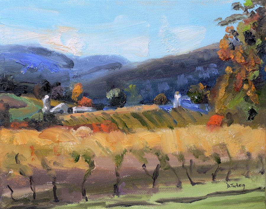 Grace Estate Winery Charlottesville VA Painting by Donna Tuten