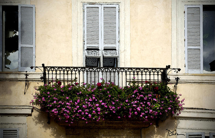 Graceful Balcony Photograph by Peggy Dietz