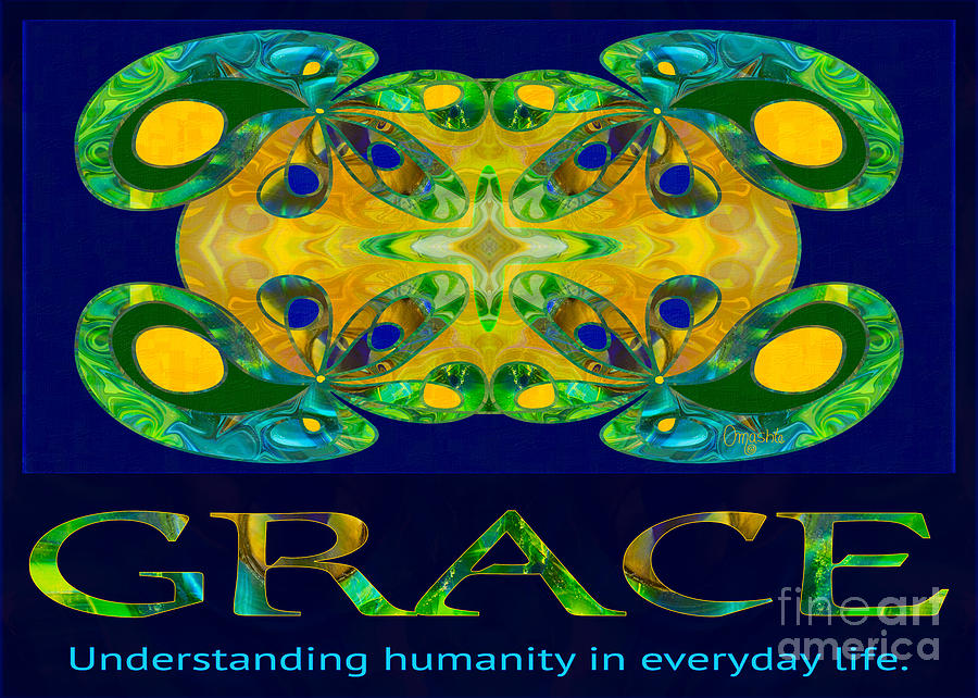 Graceful Humanity Spiritual Artwork by Omashte Digital Art by Omaste Witkowski