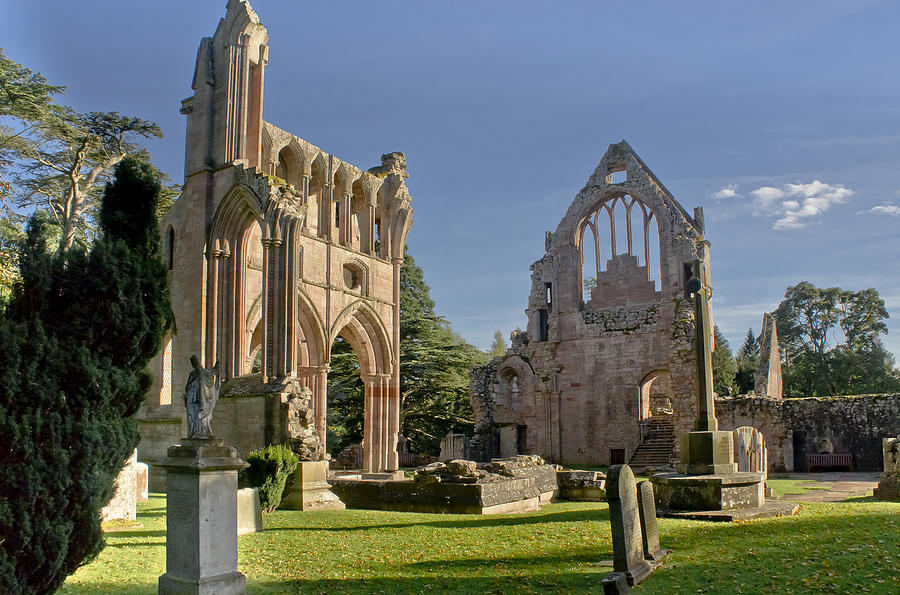 Graceful Ruins. Dryburgh Abbey. Photograph by Elena Perelman