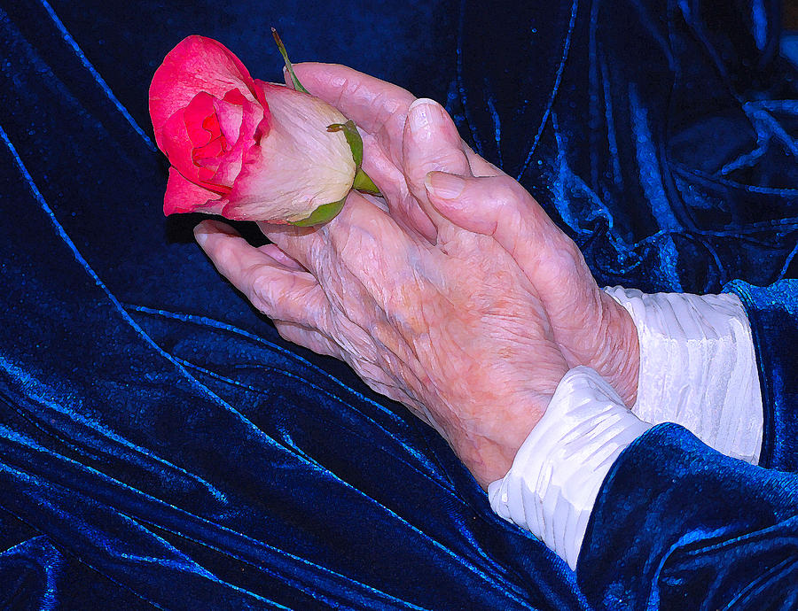 Hands Photograph - Graceful Wisdom by Adele Moscaritolo