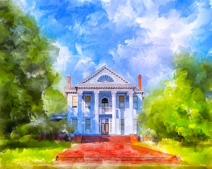 Gracious Living - Classic Southern Home Mixed Media by Mark E Tisdale