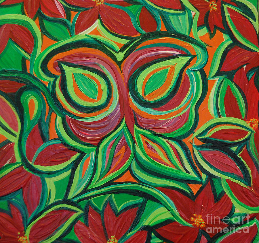 Flower Painting - Garden Camouflage by jrr by First Star Art