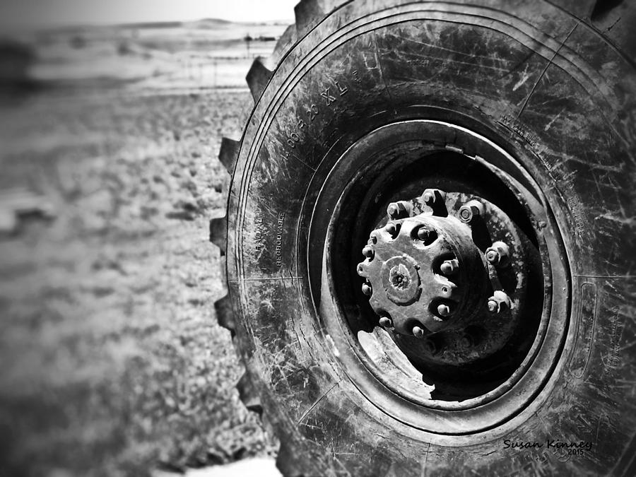 Grader Tire Photograph by Susan Kinney