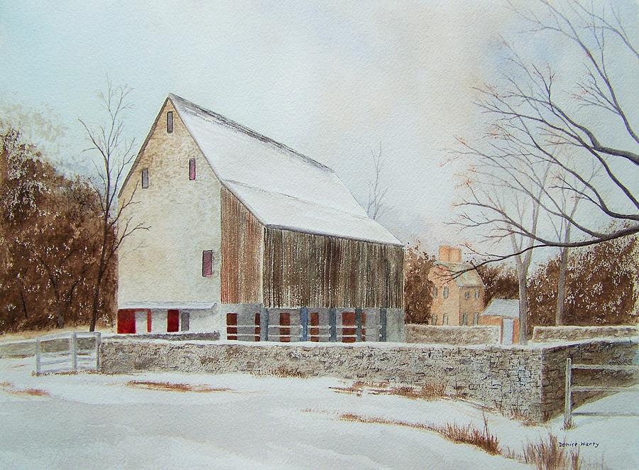 Winter Painting - Graeme Park in Winter by Denise Harty
