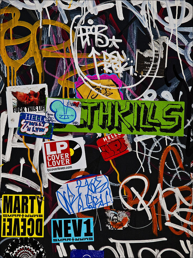 Graffiti and Stickers Lower Manhattan Photograph by Robert Ullmann