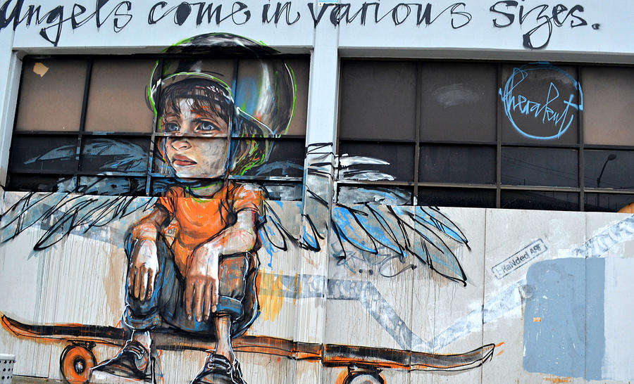 Graffiti Angels Photograph by Fraida Gutovich