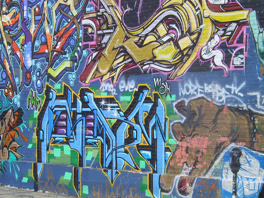 Graffiti Art LA 17 Digital Art by Chris Pyrenean - Pixels