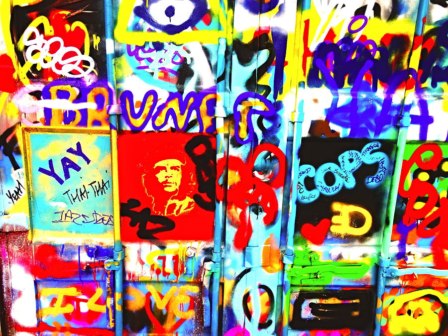 Graffiti Chaos In Paris Photograph by Funkpix Photo Hunter