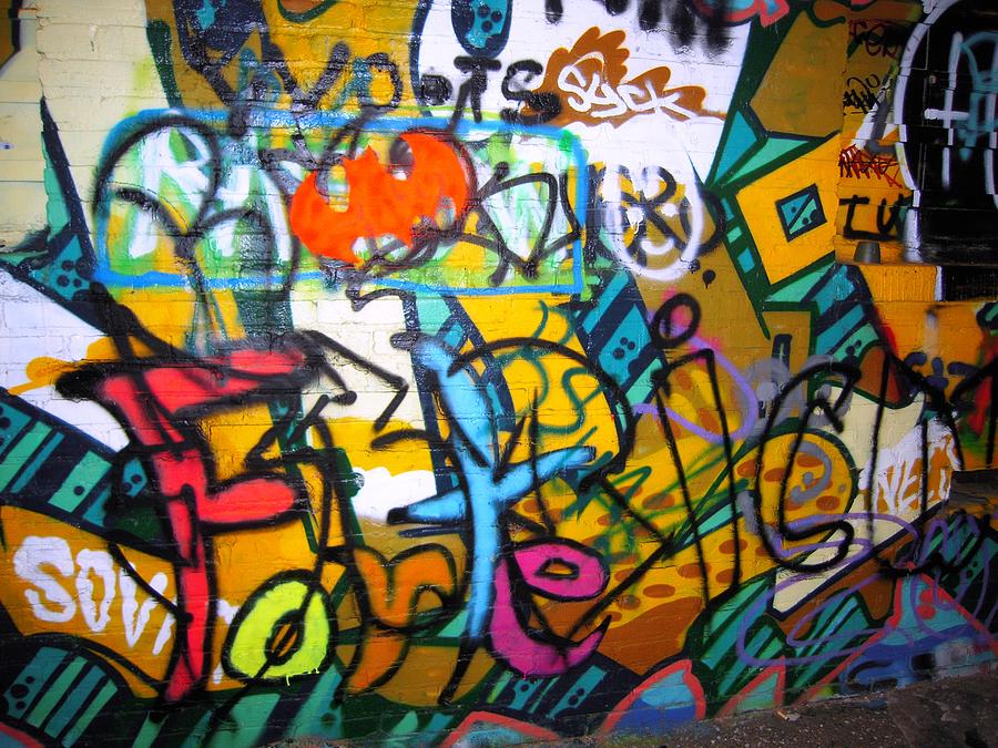 Graffiti in a Baltimore Alley Photograph by Don Struke