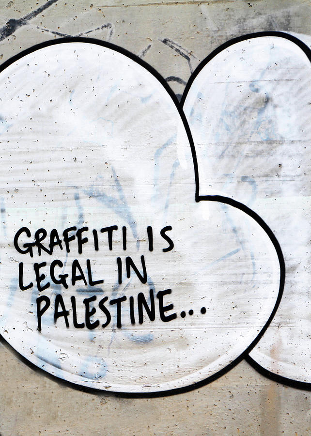Graffiti is Legal Photograph by Munir Alawi