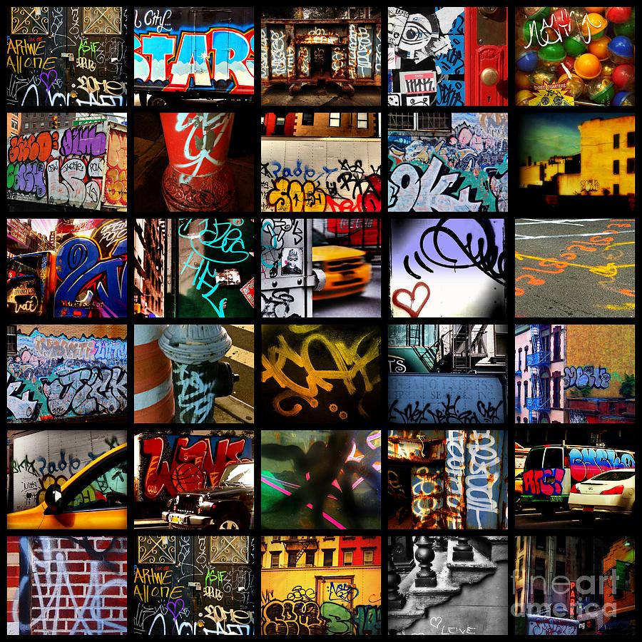 Graffiti of New York - Picture Panel Photograph by Miriam Danar