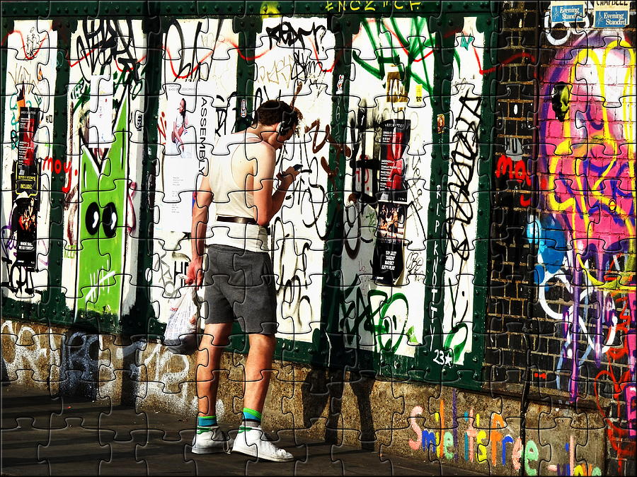 Graffiti Puzzle in London  Photograph by Funkpix Photo Hunter