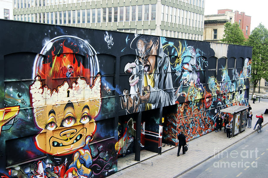 Graffiti Street Photograph by David Birchall