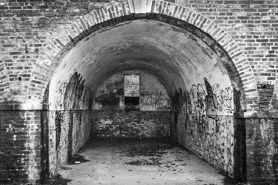 Brick Photograph - Graffiti Tunnel by Chris Dale