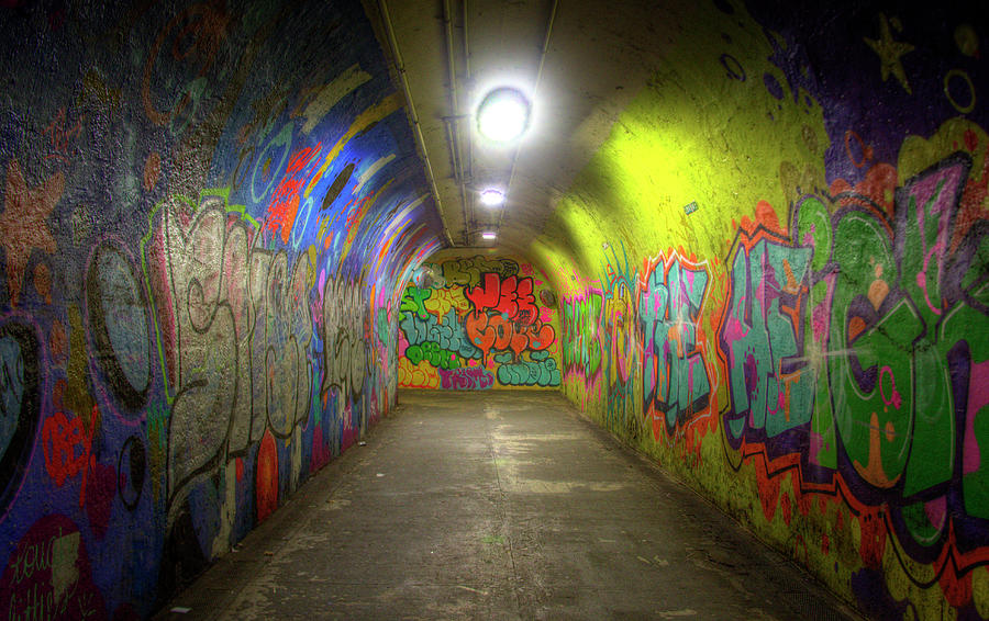 Graffiti Tunnel Photograph by Mark Andrew Thomas