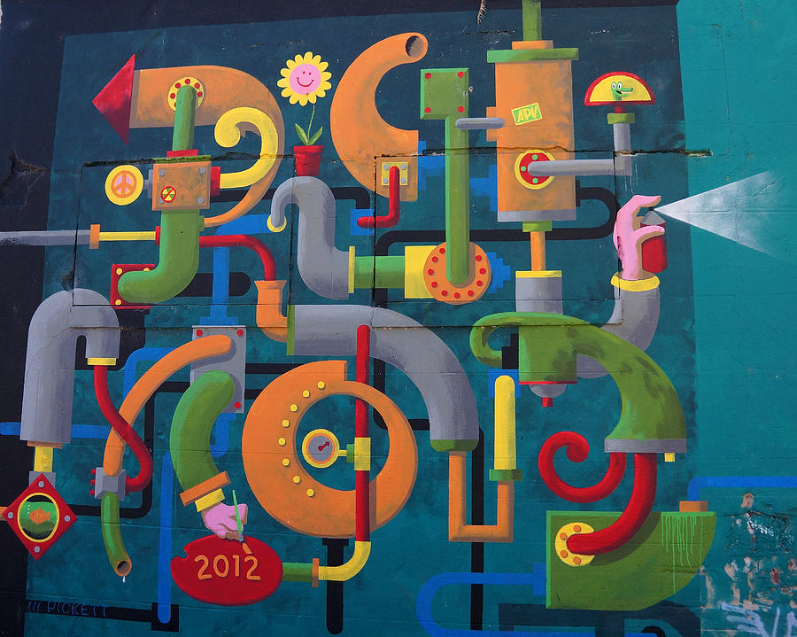 Graffiti Wall Photograph by Ann Keisling Graffiti Wall Photograph by Ann Keisling