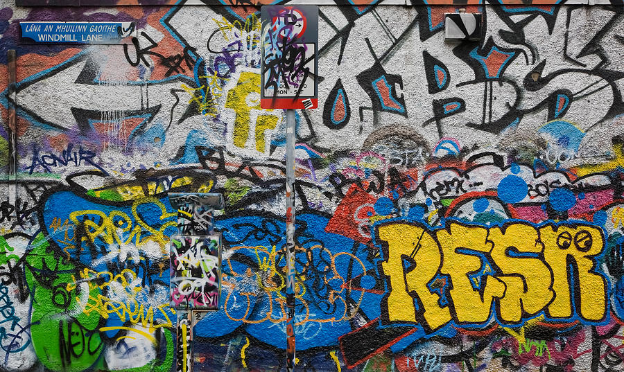 Grafitti On The U2 Wall, Windmill Lane Photograph by Panoramic Images