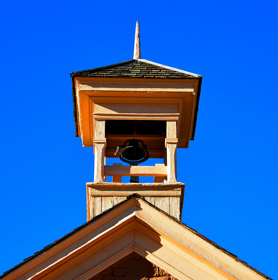 Grafton school house bell tower 1886 Photograph by David Lee Thompson