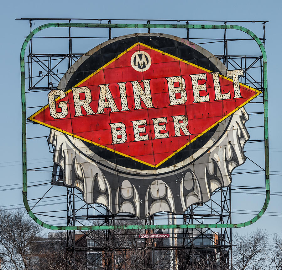 Grain Belt Beer Sign Photograph by Paul Freidlund