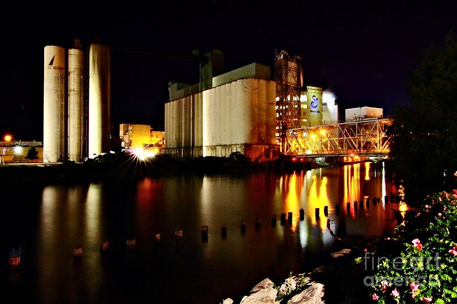Buffalo Ny Photograph - Grain Mill On the Water by Daniel J Ruggiero
