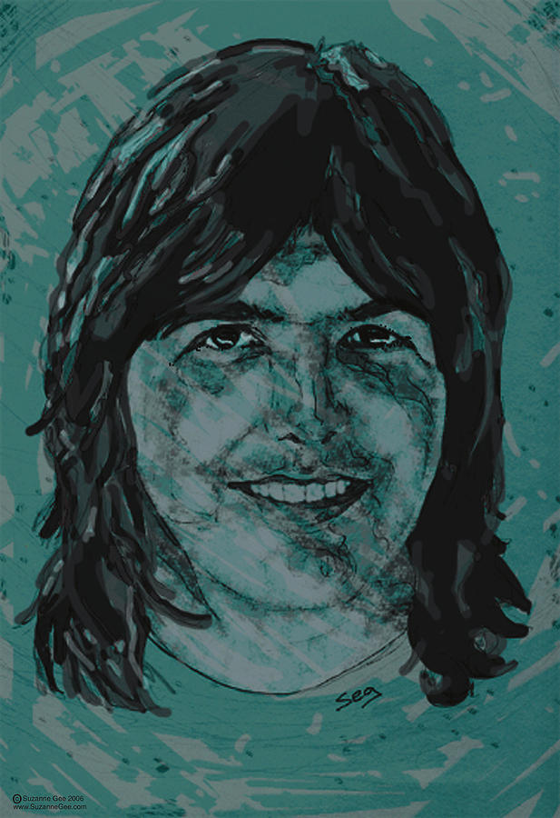 Music Painting - Gram Parsons  by Suzanne Gee