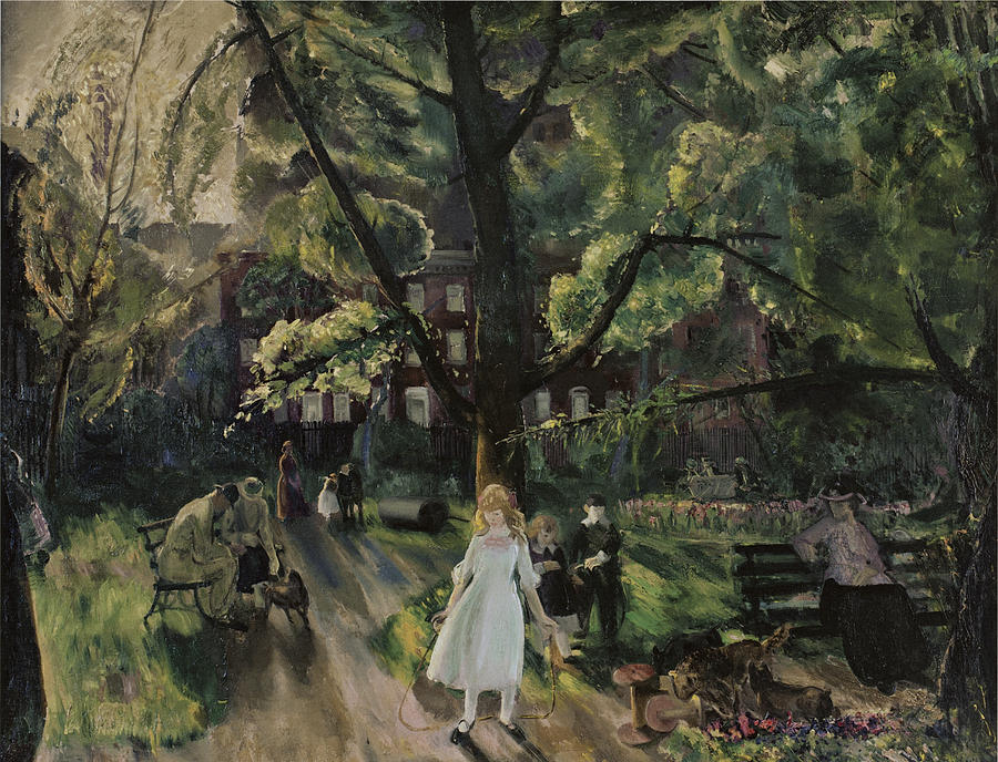 Gramercy Park Photograph by George Bellows
