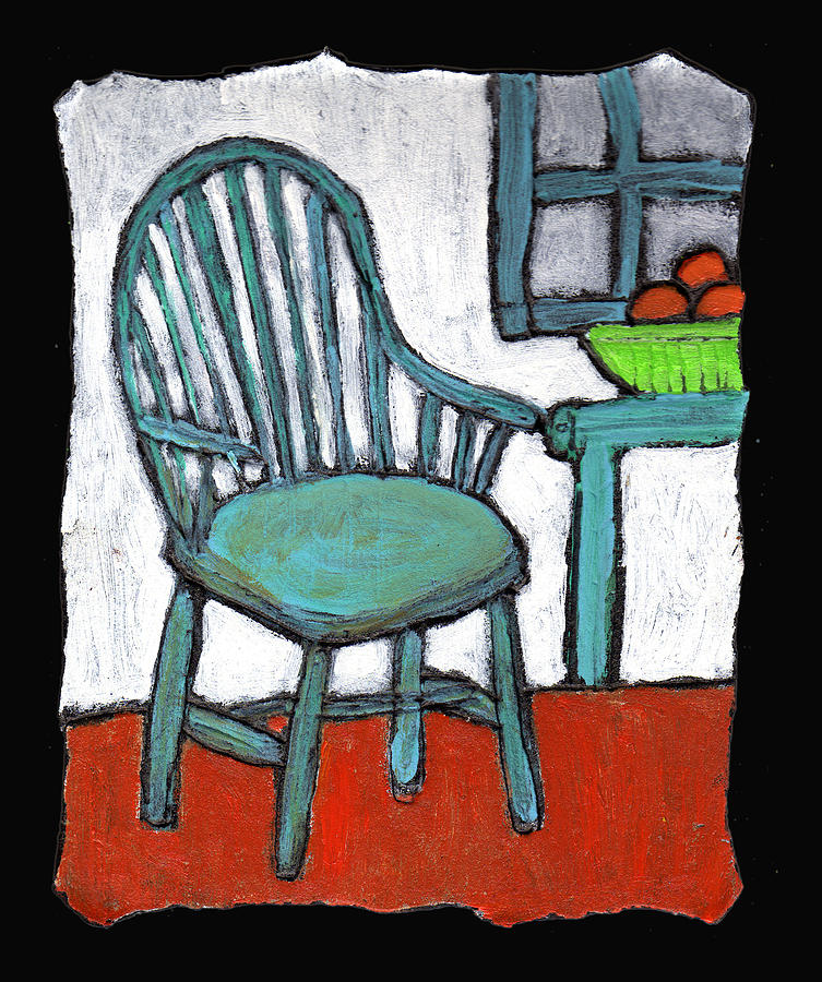 Grampas Empty Chair Painting by Wayne Potrafka