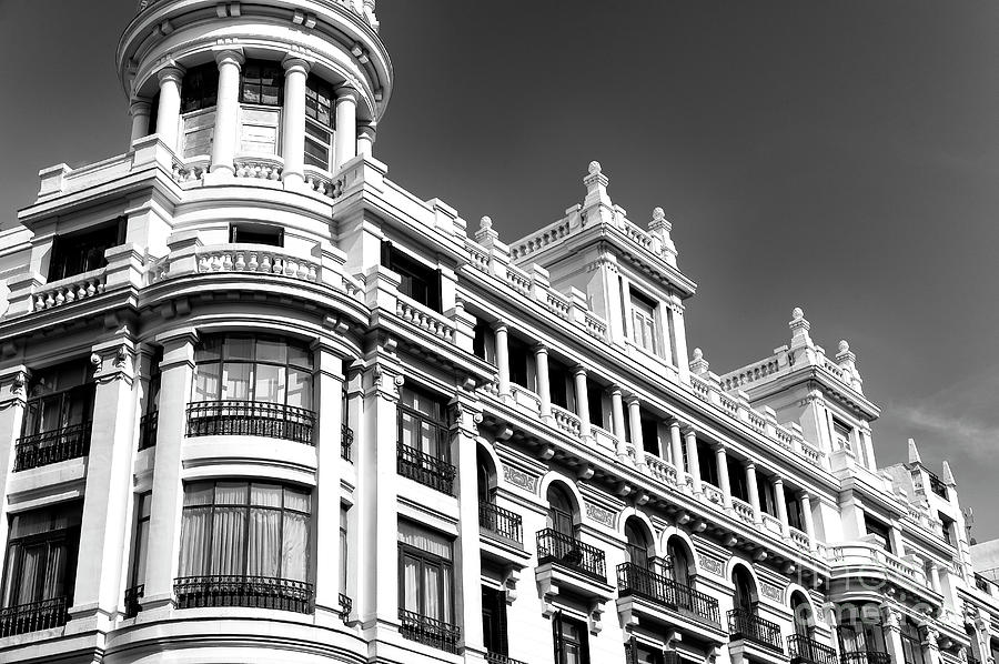 Gran Via Columns Madrid Photograph by John Rizzuto