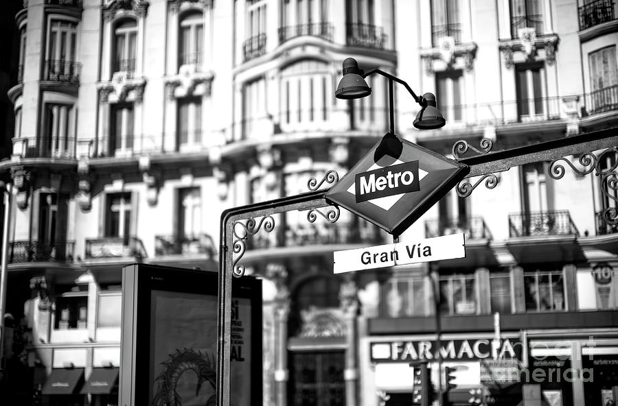 Gran Via Metro Madrid Photograph by John Rizzuto